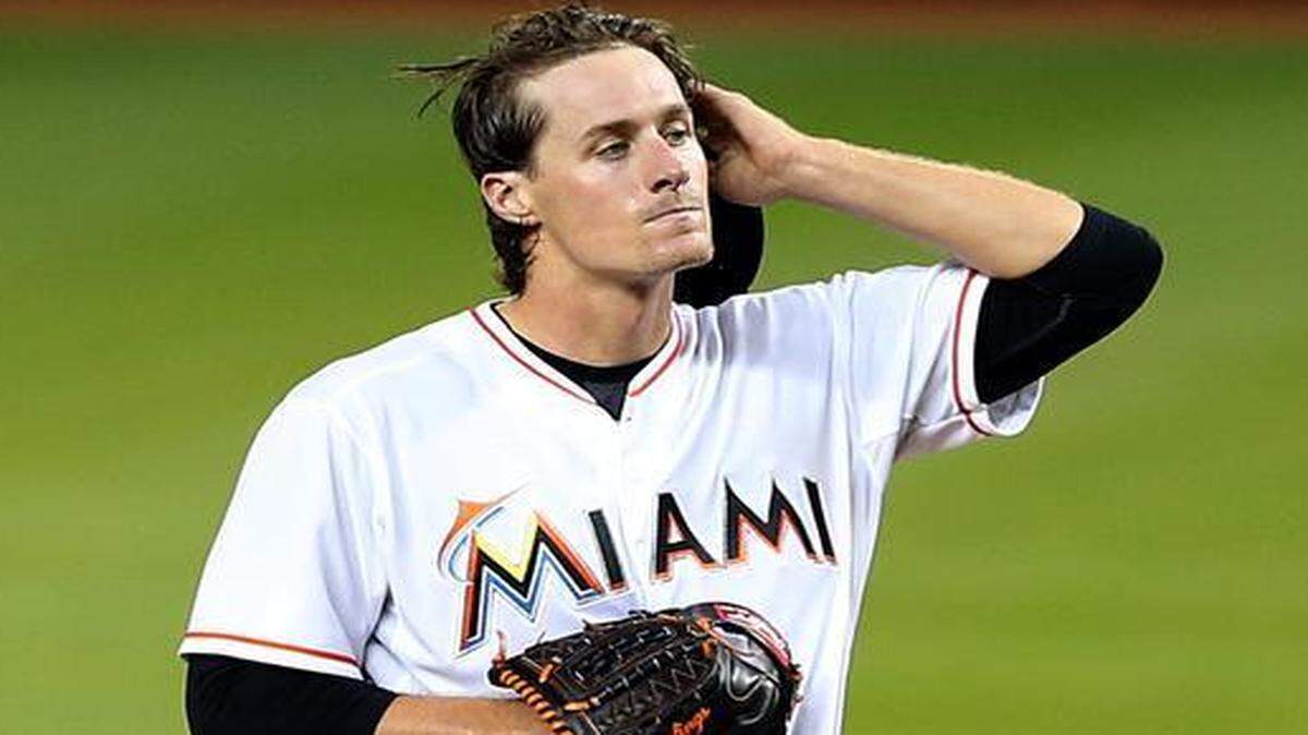 
Marlins pitcher Tom Koehler reacts after giving up consecutive singles in the second inning. “Luckily, we play 162 [games],” Koehler said afterward. 
