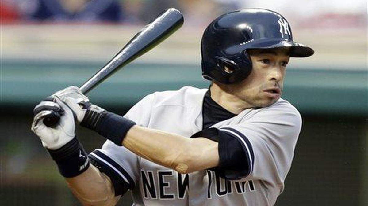 
Ichiro Suzuki, shown playing for the New York Yankees last season, is 156 hits shy of 3,000. 
