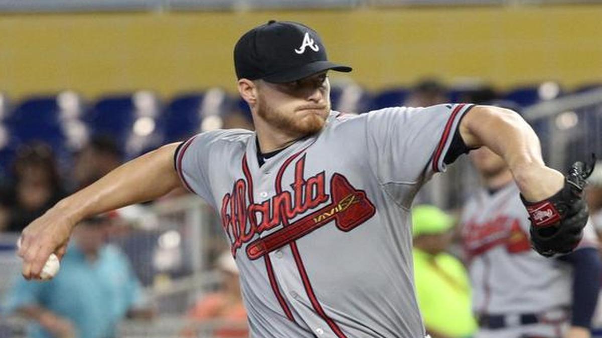
Atlanta Braves’ Shelby Miller pitches in the second inning of the Miami Marlins' game against the Atltanta Braves at Marlins Park on Sunday, May 17, 2015.
