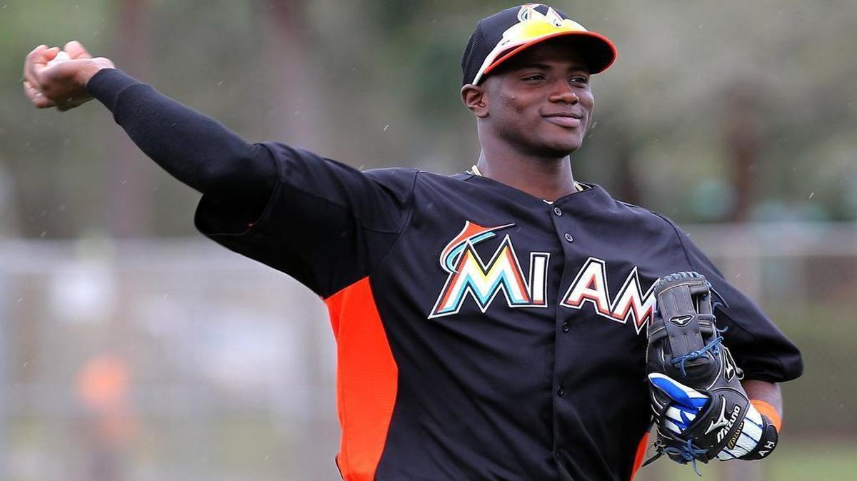 
The Miami Marlins’ Adeiny Hechavarria ranks second in batting average (.305) and sixth in OPS (.740) and RBI (22) among major-league shortstops.
