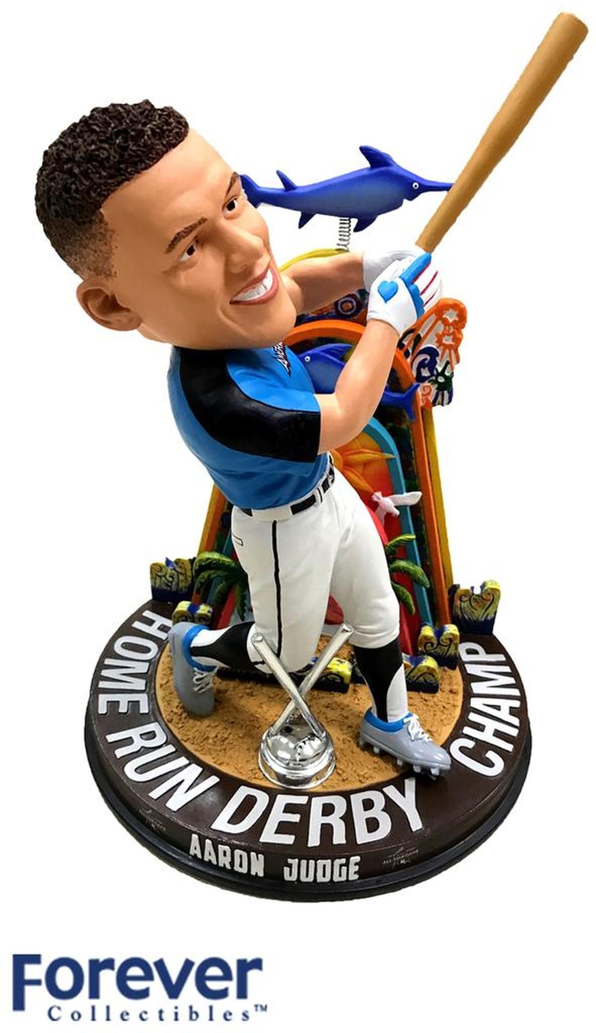 New York Yankees slugger Aaron Judge has a new bobblehead which includes the Miami Marlins’ home run sculpture.