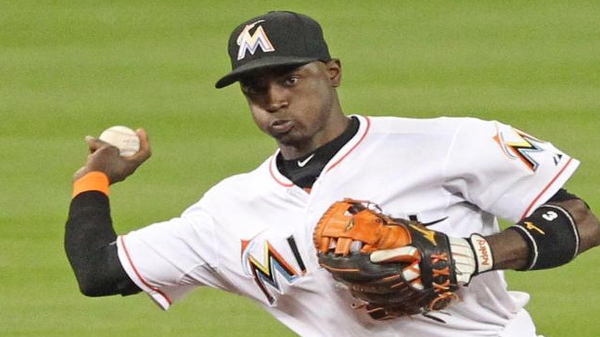 
Marlins shortstop Adeiny Hechavarria had a .991 fielding percentage entering Thursday’s game against the Braves. 

