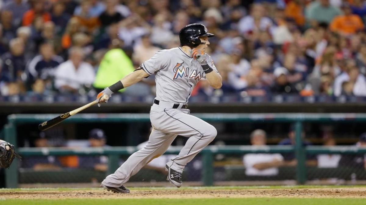 Derek Dietrich has a .420 on-base percentage in the leadoff spot for the Marlins.