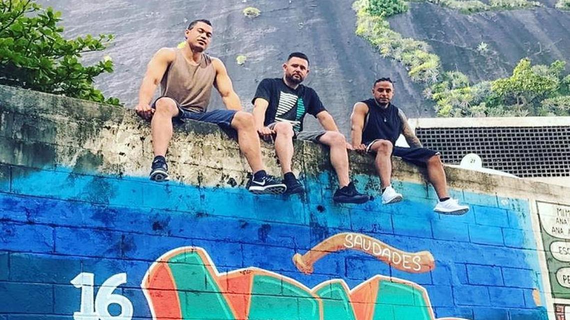 Giancarlo Stanton posted this photo to Instagram of a mural he and fellow Marlins painted to honor late pitcher Jose Fernandez.