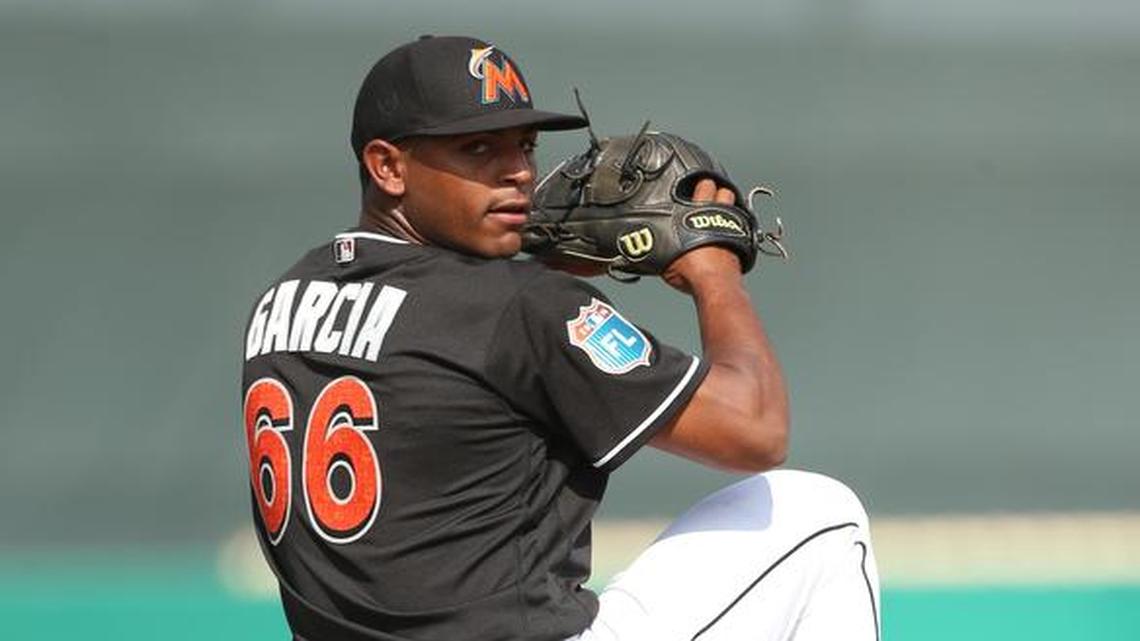 Jarlin Garcia is 1-2 with a 3.82 ERA and a 1.17 WHIP in eight starts at Double A Jacksonville this season.