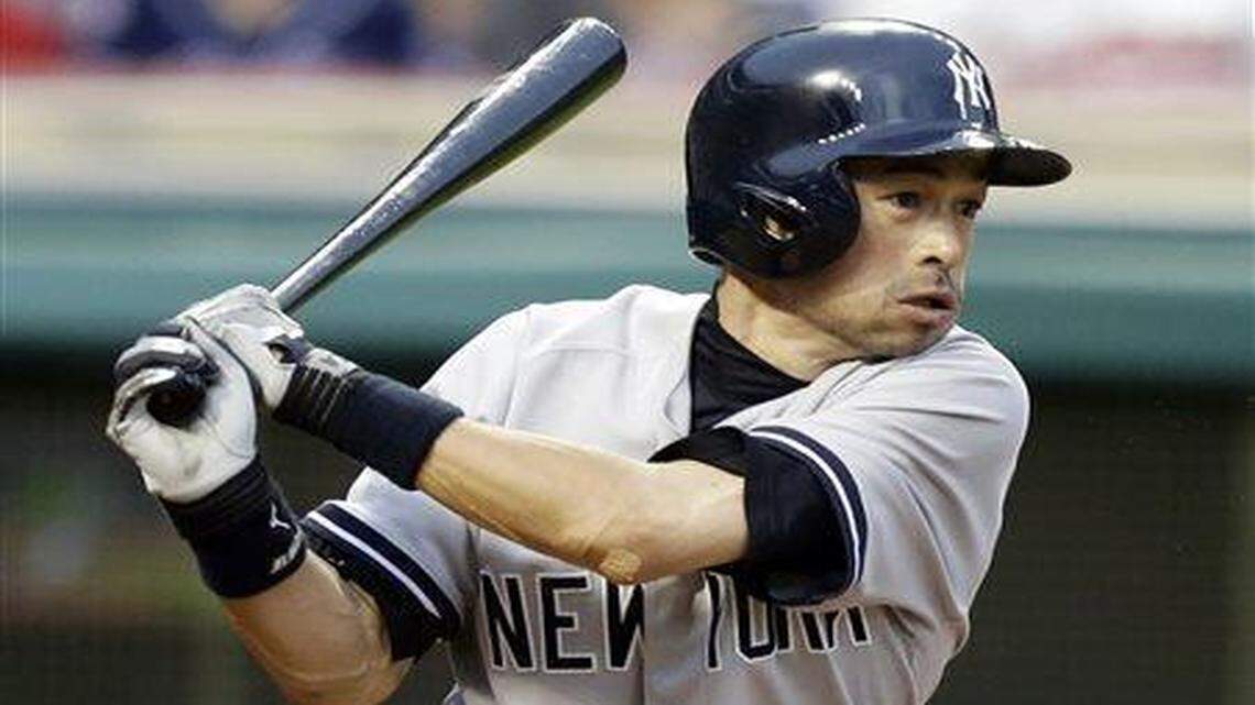 
Ichiro Suzuki, shown playing for the New York Yankees last season, is 156 hits shy of 3,000. 
