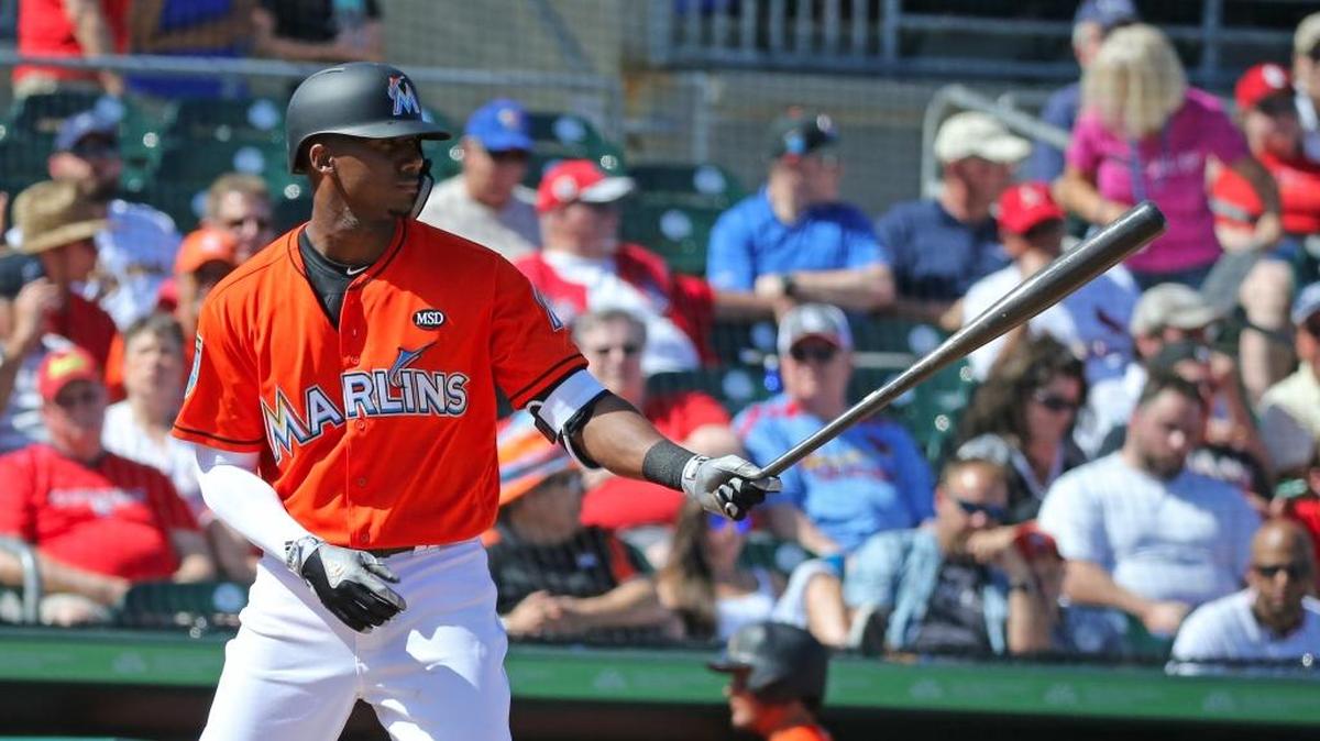 The Marlins will be looking for Lewis Brinson, a Coral Springs High School graduate, to provide speed on the base paths and in the outfield, rather than pop at the plate.