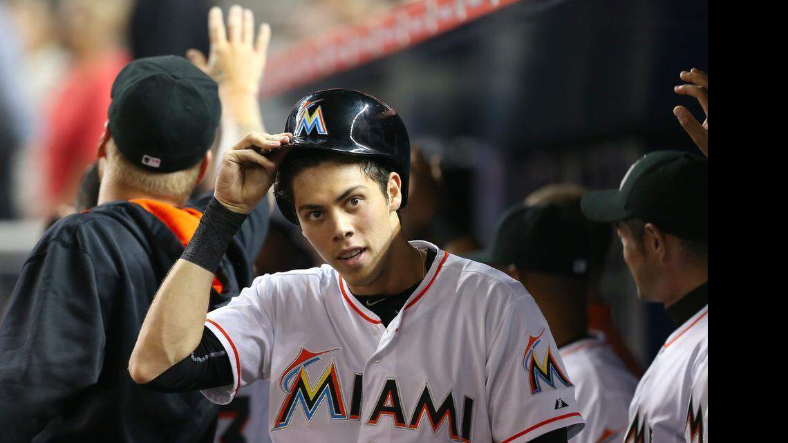 
Miami Marlins left fielder Christian Yelich is headed to the disabled list with back problems. 
