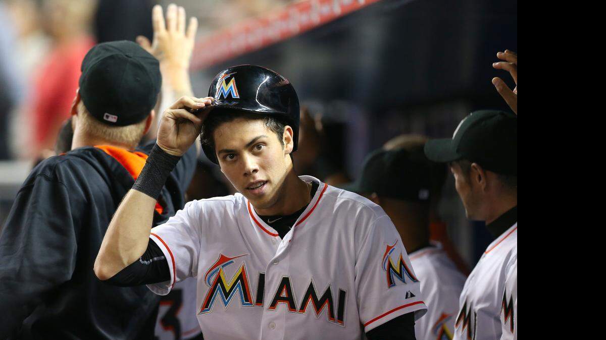 
Miami Marlins left fielder Christian Yelich is headed to the disabled list with back problems. 
