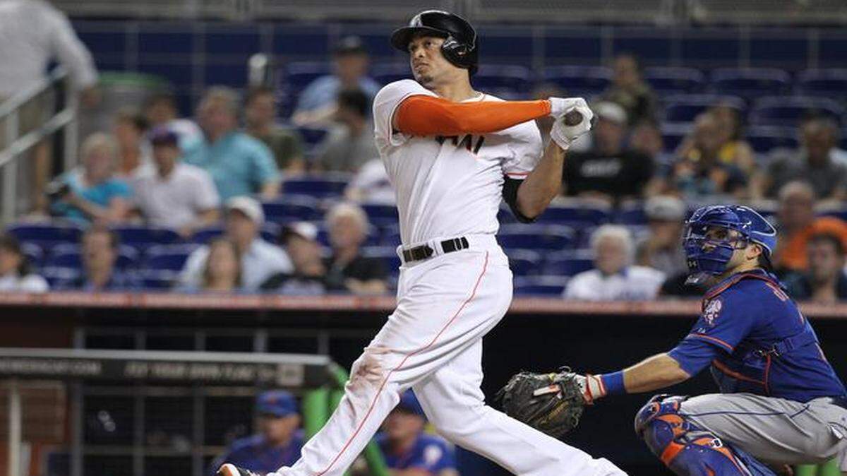 
Stellar season: The Marlins’ Giancarlo Stanton is out for the year, but he remains a serious contender for the National League MVP award.
