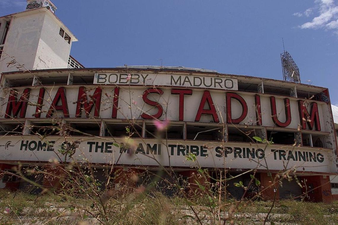 Once home to the Brooklyn Dodgers and Baltimore Orioles during the spring, the famed Miami Stadium on the corner of Northwest 23rd Street and 10th Avenue was demolished in 2001. Apartment buildings now stand on the site.