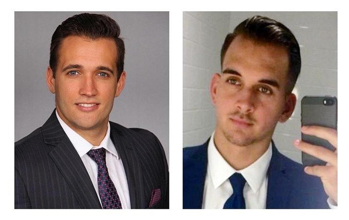 Emilio Macias, left, and Eduardo Rivero are shown in photos from Facebook. They were both killed Sunday, Sept. 25, 2016, in a boating accident that also killed Miami Marlins pitcher Jose Fernandez.