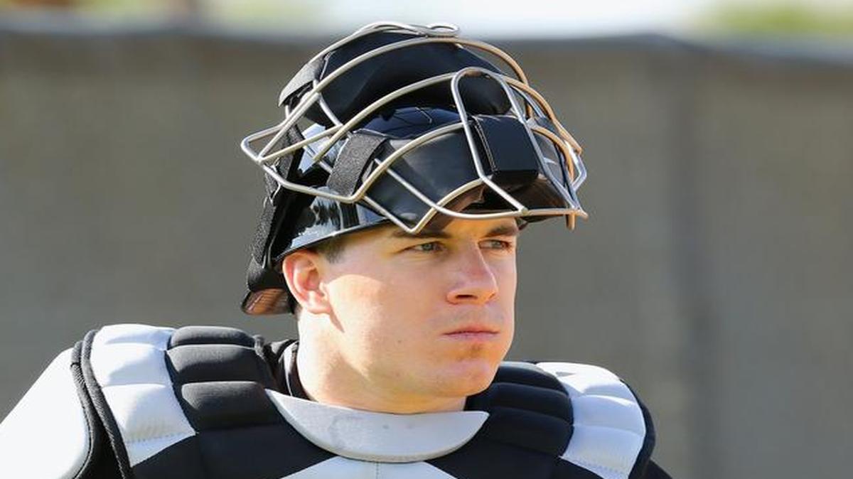 Marlins’ catcher J.T. Realmuto hit a ball into the Home Run Sculpture at Marlins Park on Monday that wasn’t a home run.