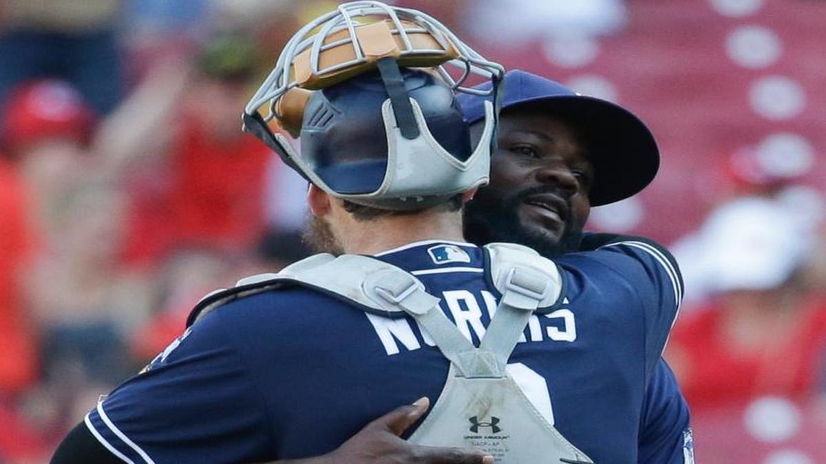 The Marlins thoroughly enjoyed being a part of Sunday’s historic game at Fort Bragg and, led by reliever Fernando Rodney, danced a little bit before beating the Braves.