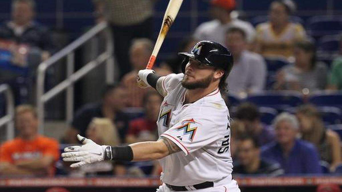 
Marlins catcher Jarrod Saltalamacchia has started this season 0 for 7 with five strikeouts. 

