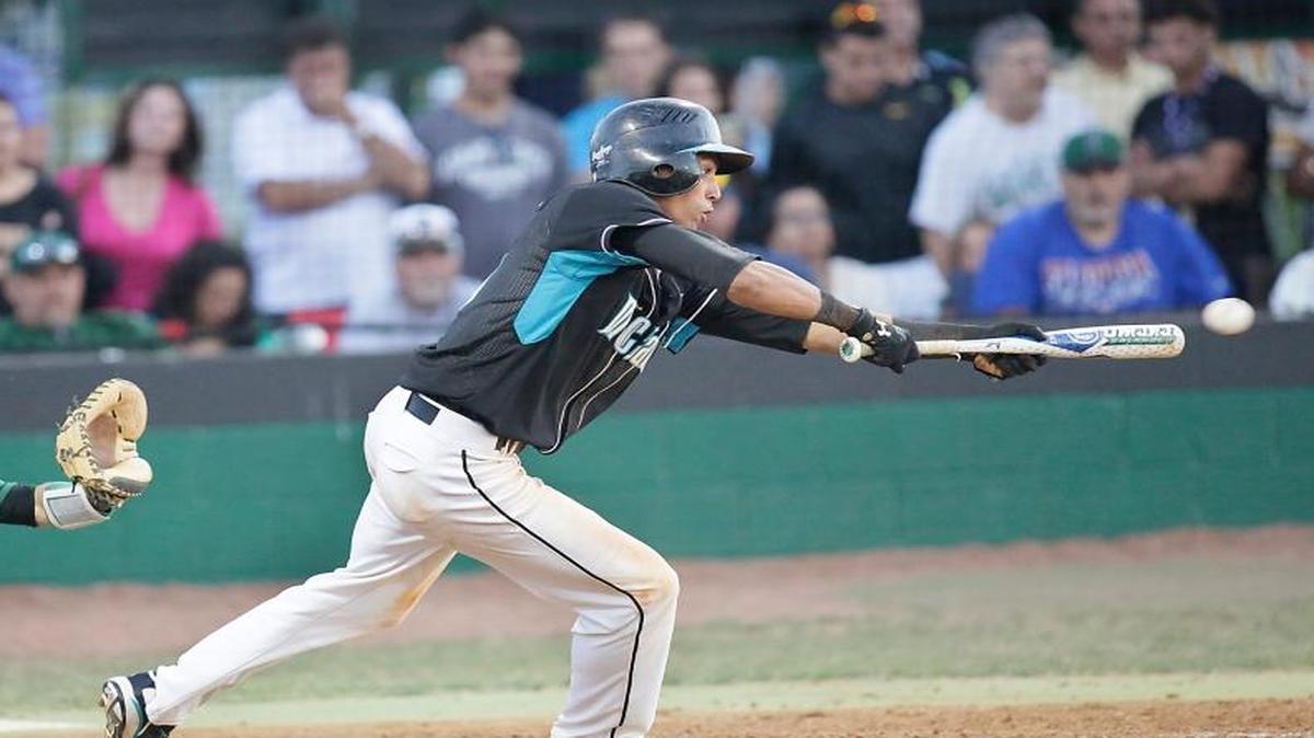 From the archives: Archbishop McCarthy Mavericks Michael Gigliotti (9) plays against Flanagan Falcons during their baseball game Saturday, April 12, 2014 at Flanagan High School in Pembroke Pines.