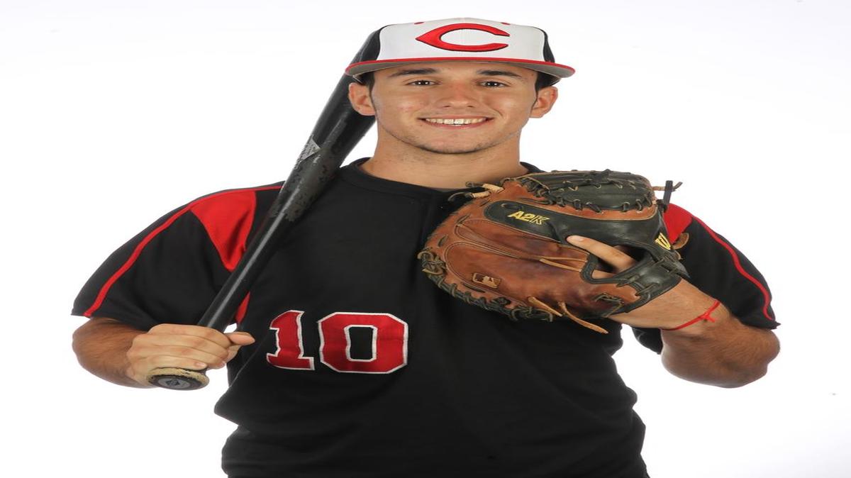 
All-Dade athlete Elih Morrero is photographed in the Miami Herald studio on May 16, 2014.
