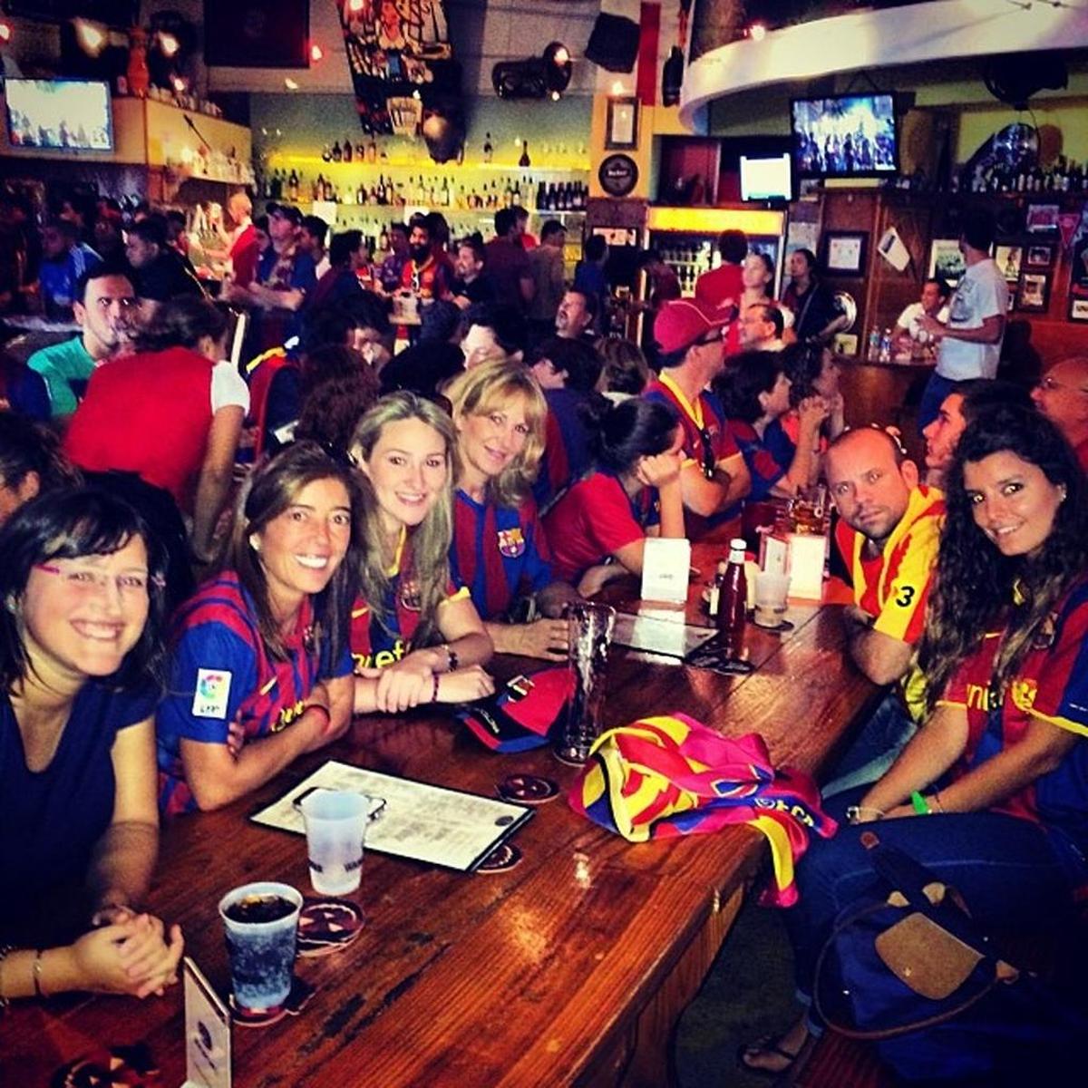 The Penya Barcelonista de Miami meets for games at La Palapa Hondurena 2 on NW 36 St. in Miami.