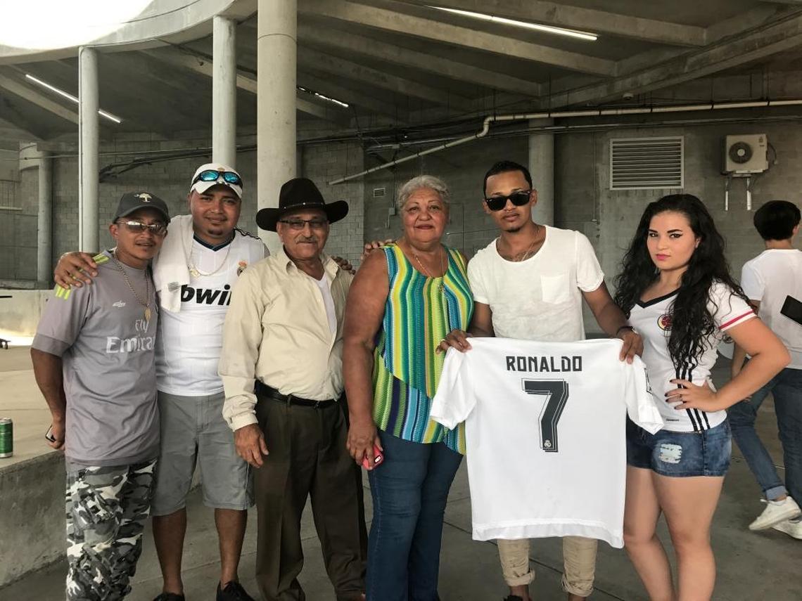 Many fans, like the Herrera family of North Carolina, came to see Real Madrid star Cristiano Ronaldo, who wasn’t able to play.