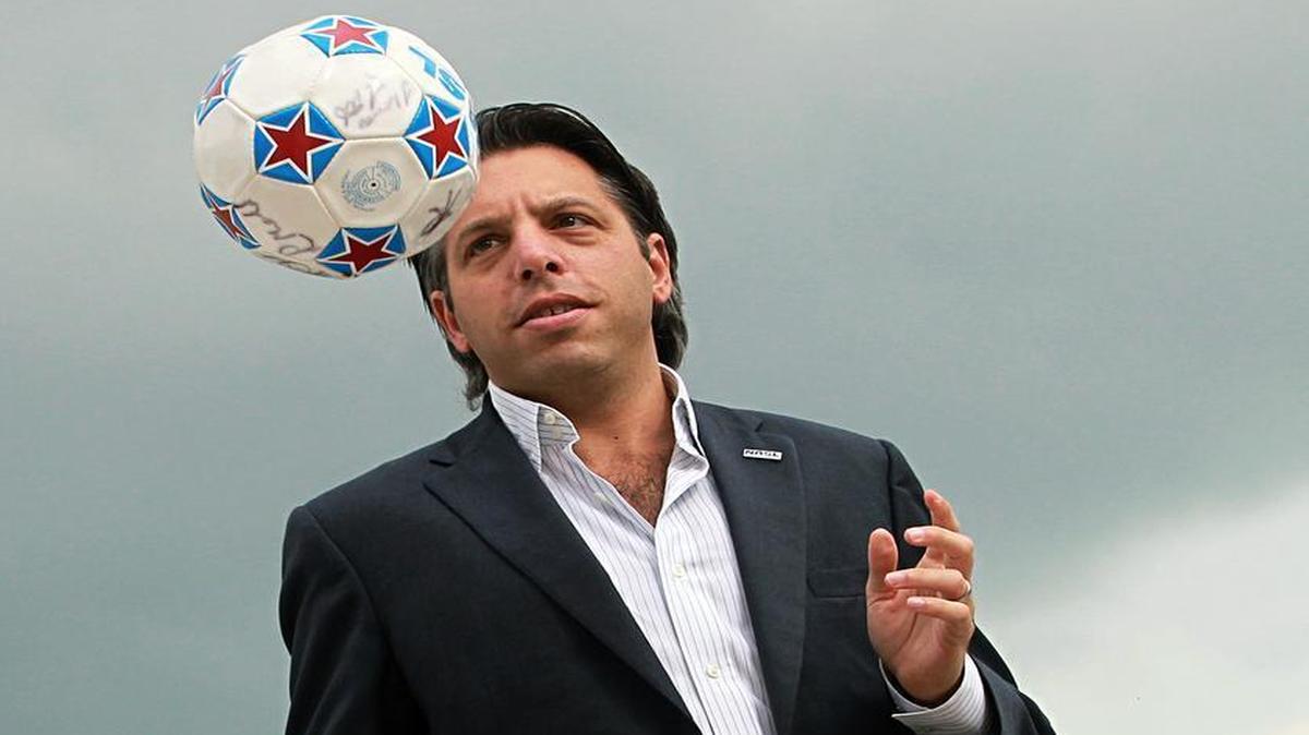 FIGHTING BACK:  Aaron Davidson, CEO of the North American Soccer League, pleaded not guilty on Friday in federal court.