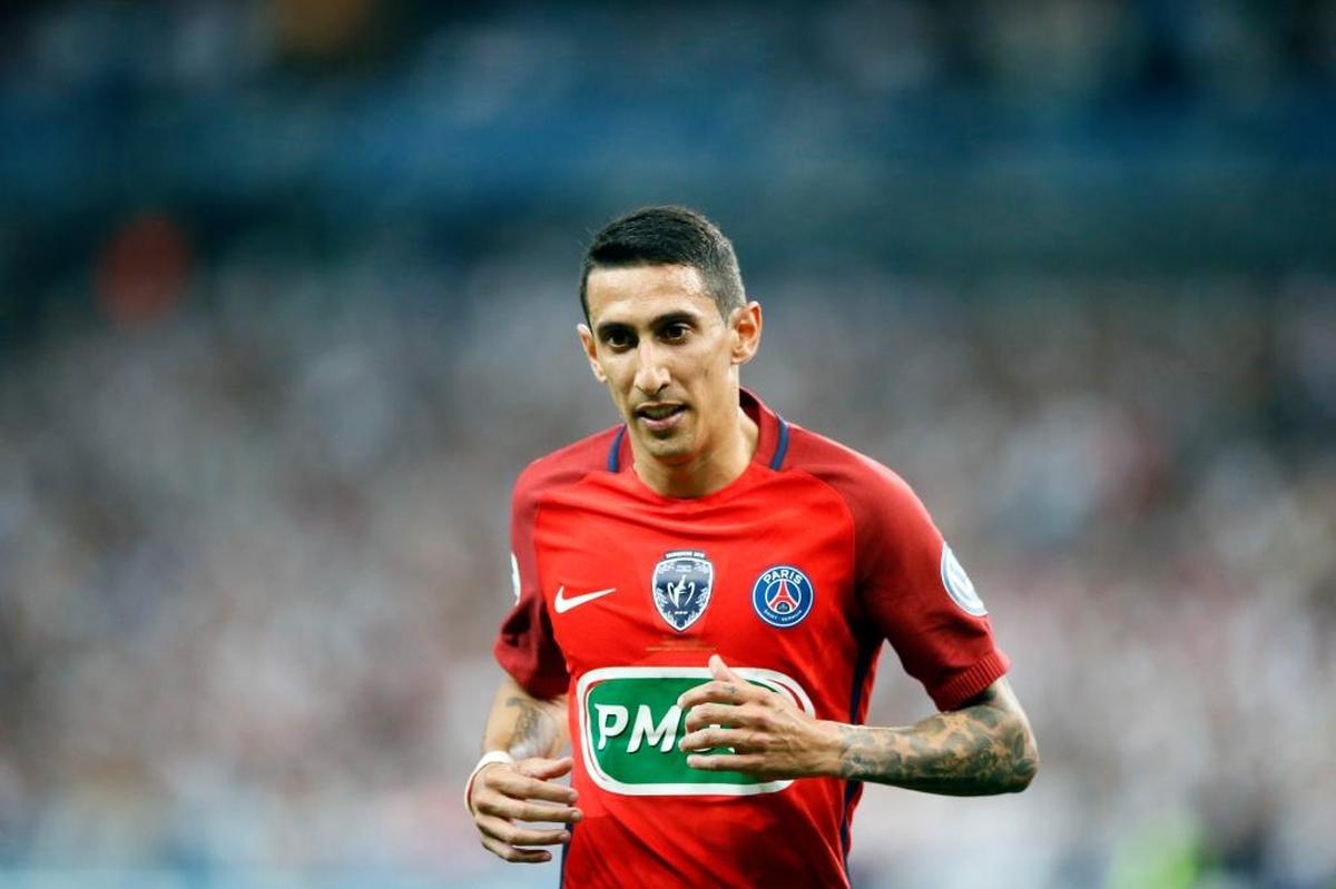 Paris Saint-Germain's Angel Di Maria runs during their French Cup 2017 Final soccer match against Angers at Stade de France in Saint Denis, France.