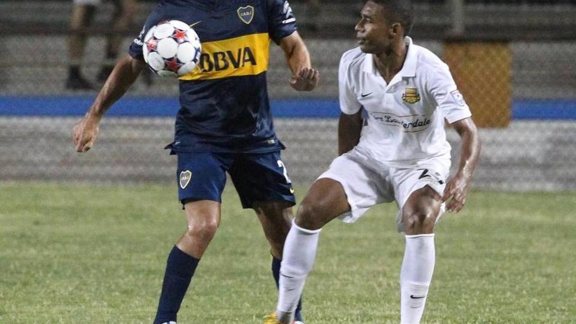 Pinho, shown in his Strikers days, signed with Miami FC for the 2017 season.