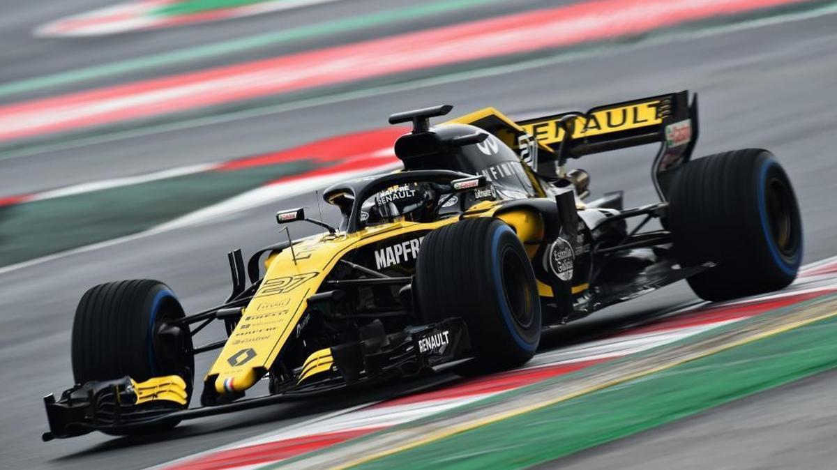 Nico Hulkenberg of Germany, driving the (27) Renault Sport Formula One Team RS18 on track during day four of F1 Winter Testing at Circuit de Catalunya on March 1, 2018, in Montmelo, Spain.