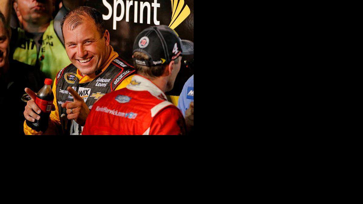 
Close call: ‘I had a pretty good run, but we just ran out of racetrack, ran out of room,’ Ryan Newman said.
