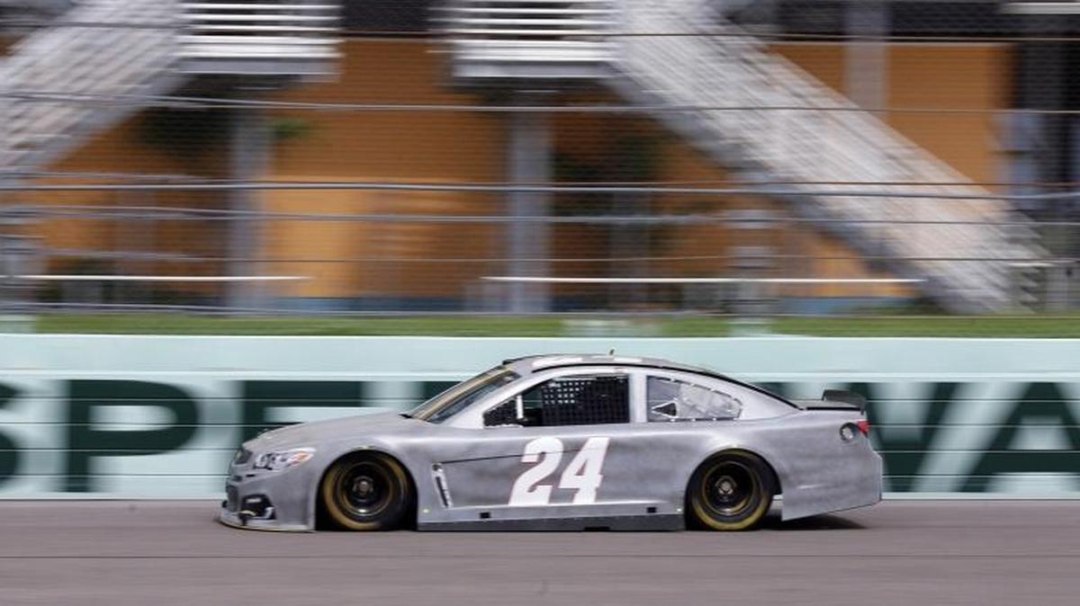 Chase Elliott, driver of the No. 24 Chevrolet SS, Hendrick Motorsports test drives In preparation for Homestead-Miami Speedway's Ford EcoBoost 400 championship race, November 20. Some of NASCAR's biggest stars in the Sprint Cup Series took to the track for a NASCAR test session on Tuesday, October 18, 2016.