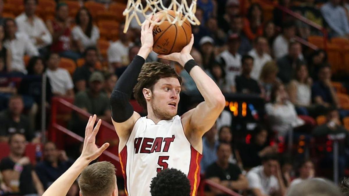 Miami Heat forward Luke Babbitt was traded back to Miami on Thursday from the Atlanta Hawks.