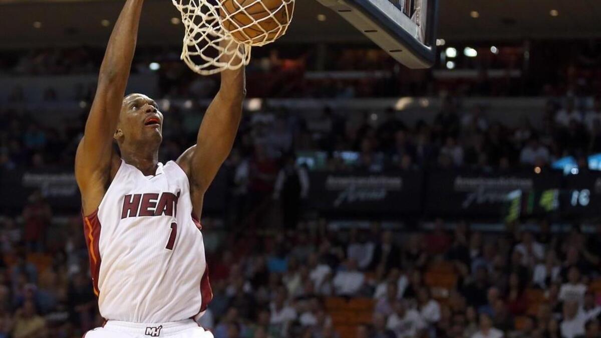 After being hospitalized with blood clots in his lung last February, Chris Bosh is just ‘thankful to be alive, man.’