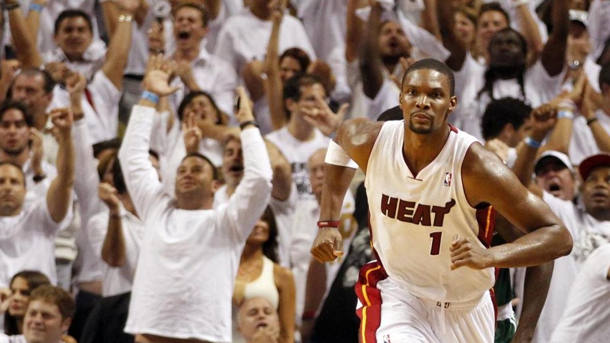 The Heat will Chris Bosh’s No. 1 jersey in a halftime ceremony during Tuesday’s game against the Magic at AmericanAirlines Arena.