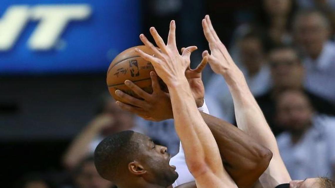 Heat guard Dwyane Wade, going up strong against Hornets center Cody Zeller in Game 5, said the NBA’s ‘Last Two Minute Reports’ do ‘nothing for us, and it does nothing for any other team,’ and former teammate LeBron James agreed with him.