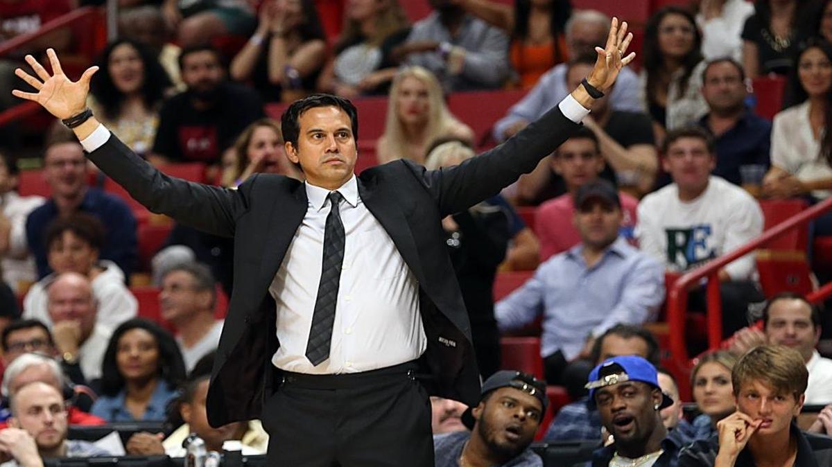 Miami Heat coach Erik Spoelstra has been named a finalist for the NBA's Coach of the Year award along with Houston's Mike D'Antoni and San Antonio's Gregg Popovich.