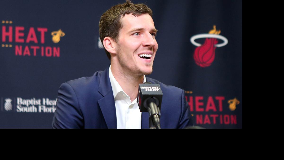 
Point guard Goran Dragic, shown Feb. 21, 2015 after being acquired by the Heat in a trade with Phoenix, agreed to a five-year, $90 million deal July 1, 2015. 
