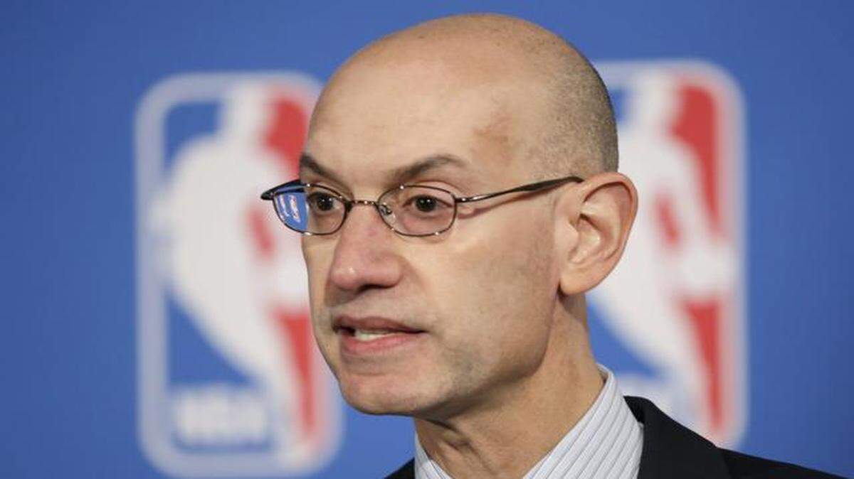 Big money:  Commissioner Adam Silver speaks Monday after the NBA extended its television deals with ESPN and TNT through the 2024-25 season.