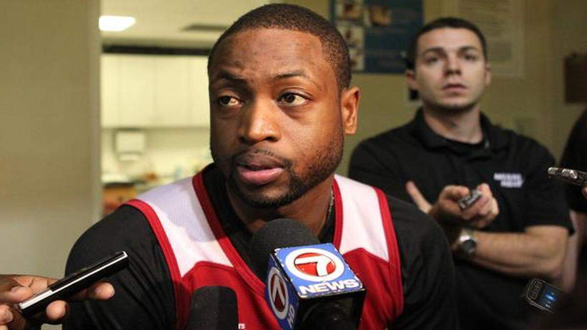 
Said Dwyane Wade: “I’ve been out for two weeks, I feel like I’m starting all over again. I’ve got training camp legs.”
