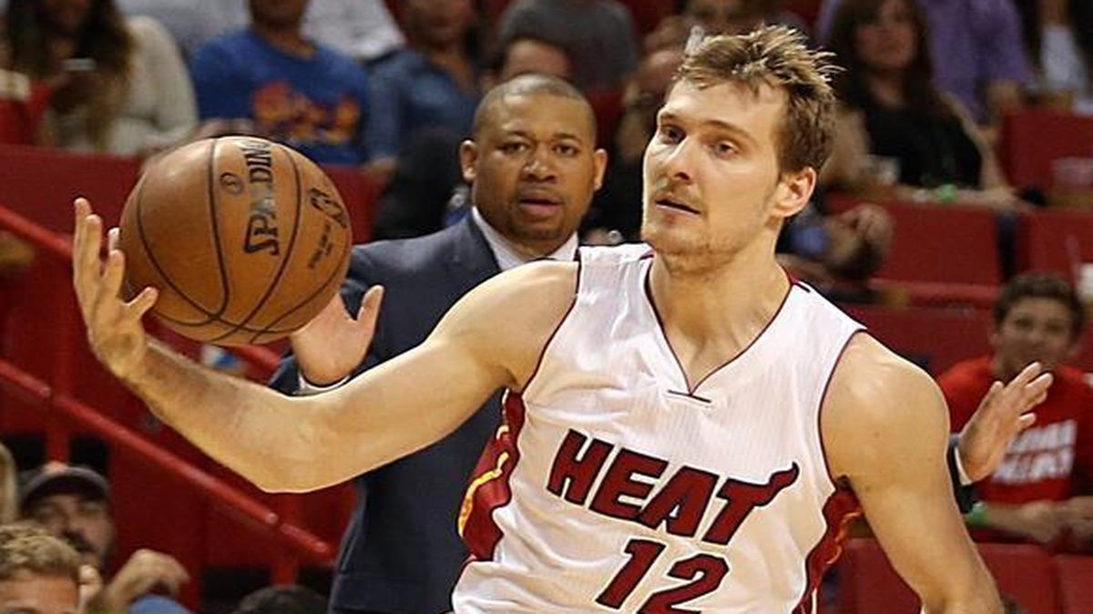 
Miami Heat guard Zoran Dragic, brother of Goran Dragic, was traded to the Boston Celtics on Monday, July 27, 2015. 

