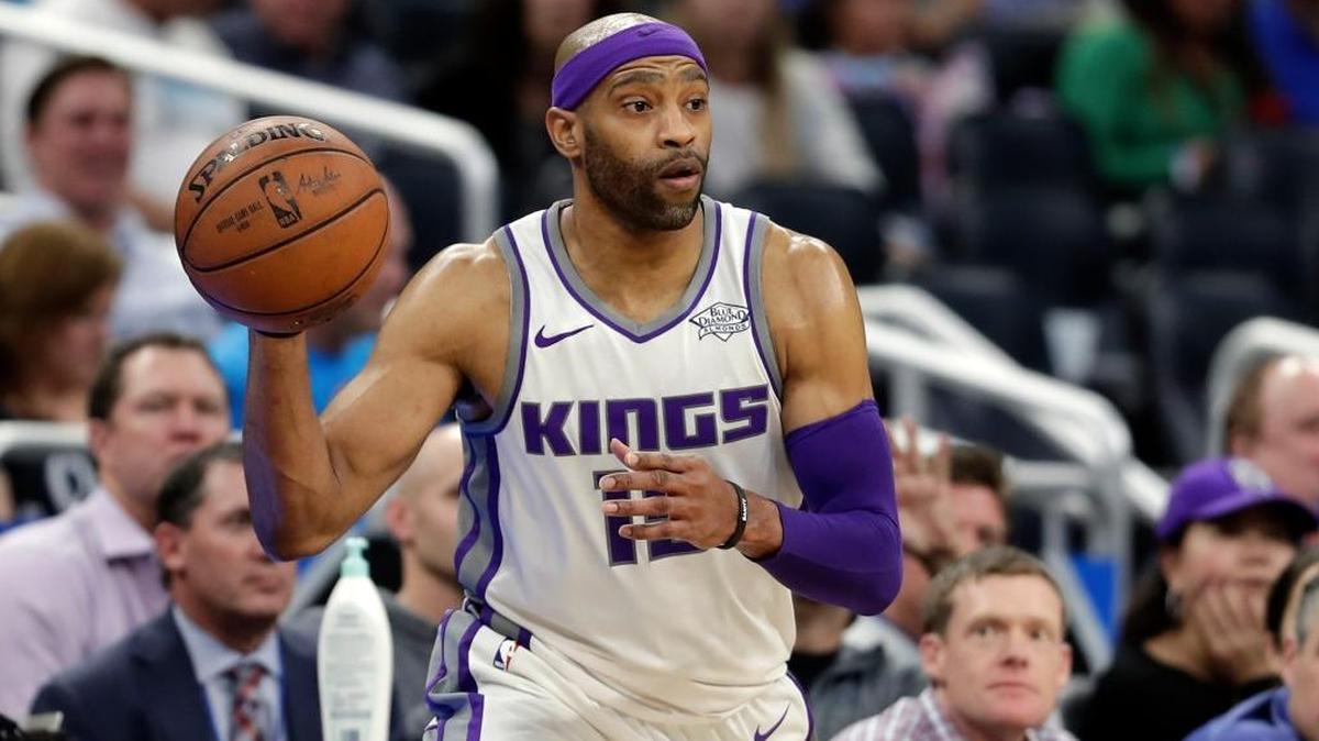 Sacramento Kings’ Vince Carter playing the Orlando Magic on Tuesday, Jan. 23, 2018, in Orlando, Fla.