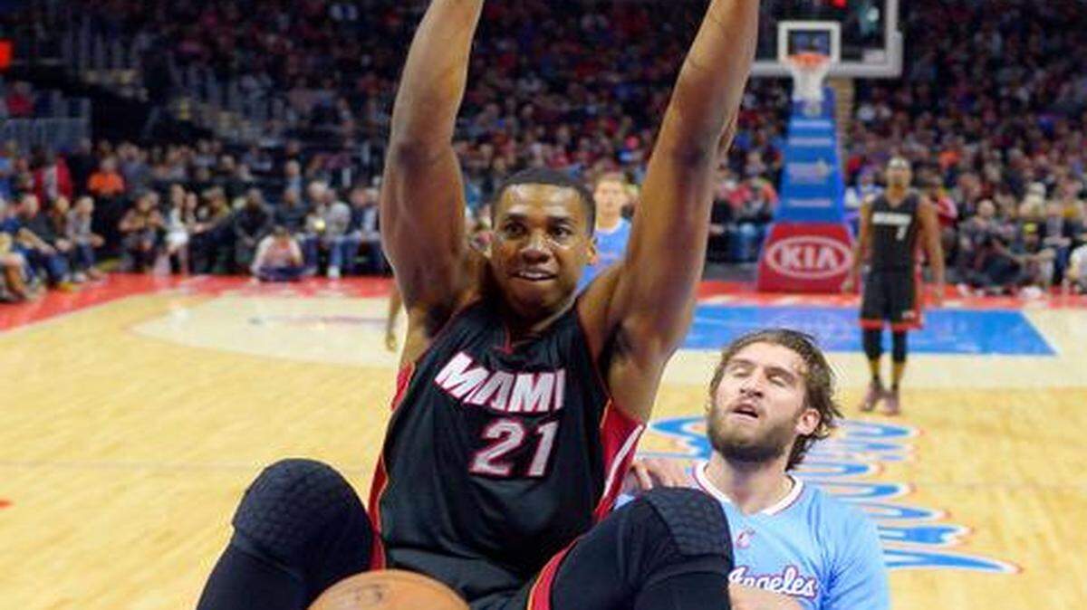 
Hassan Whiteside’s emergence at center could allow Chris Bosh to move back to power forward, where he is more comfortable.
