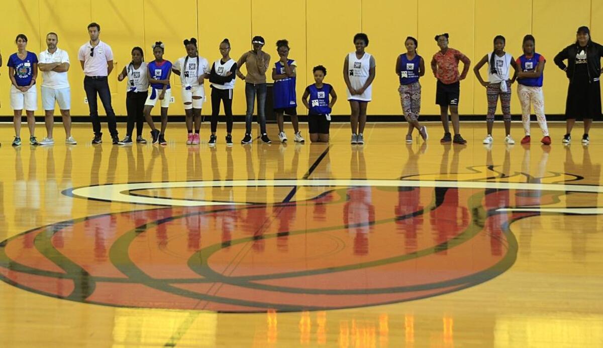Kids from across South Florida participated in Camp Hoop Heroes at AmericanAirlines Arena on Wednesday, July 19, 2017, as part of the national After-School All-Stars program.