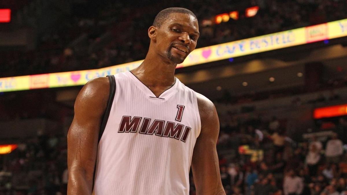 Chris Bosh has been on blood thinners to treat a blood clot in his calf.