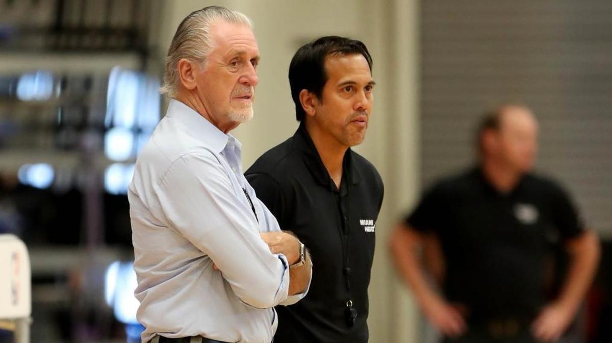 With Erik Spoelstra, right, on the cusp of matching Pat Riley for the most regular-season wins in franchise history (454), Udonis Haslem, the player who played for both championship coaches, weighs in.