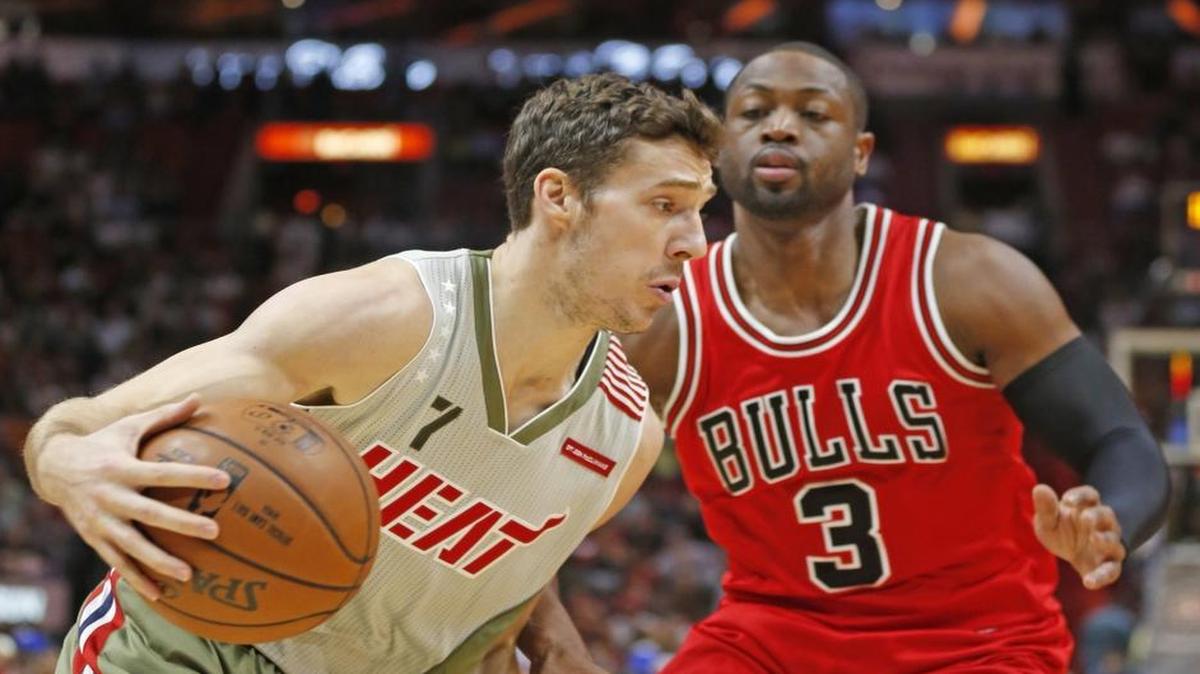Heat guard Goran Dragic doubtful to play Saturday night against the visiting Utah Jazz with a sprained left ankle.