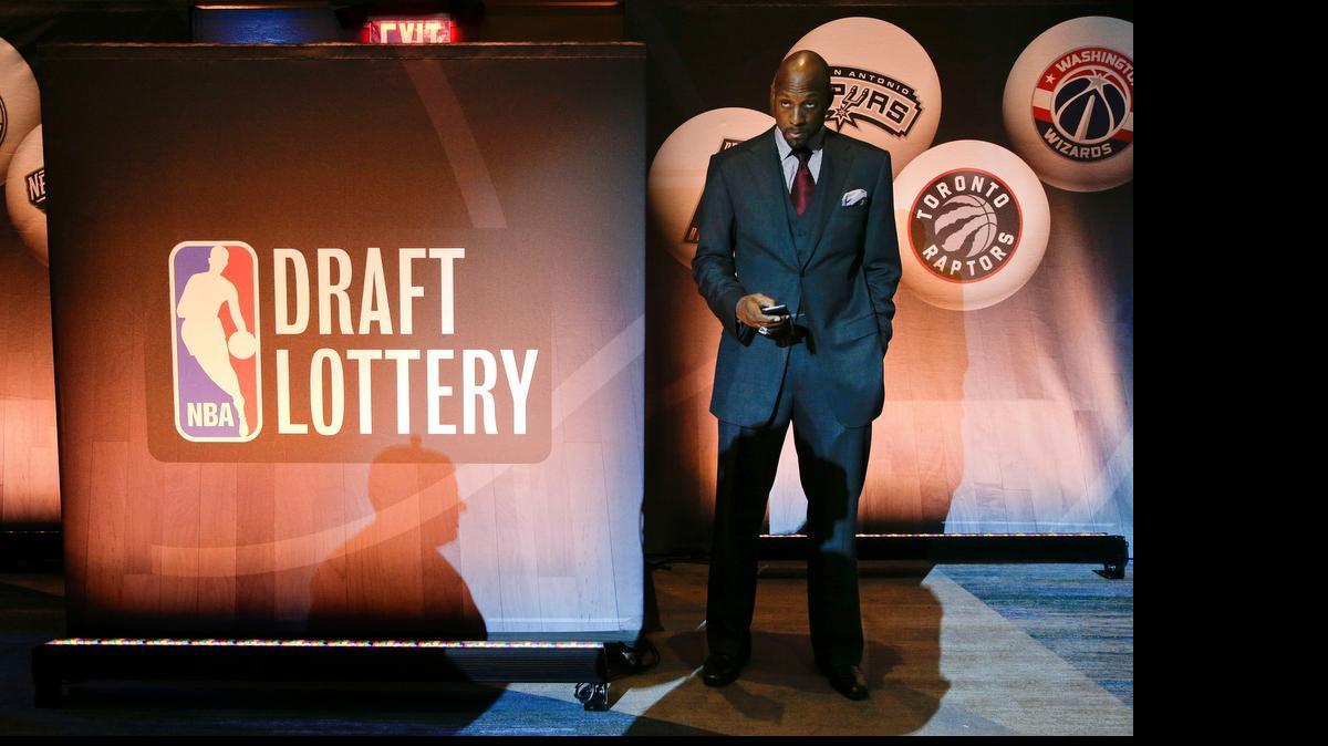 
Team rep: Heat vice president Alonzo Mourning represented the team at the NBA Draft Lottery.
