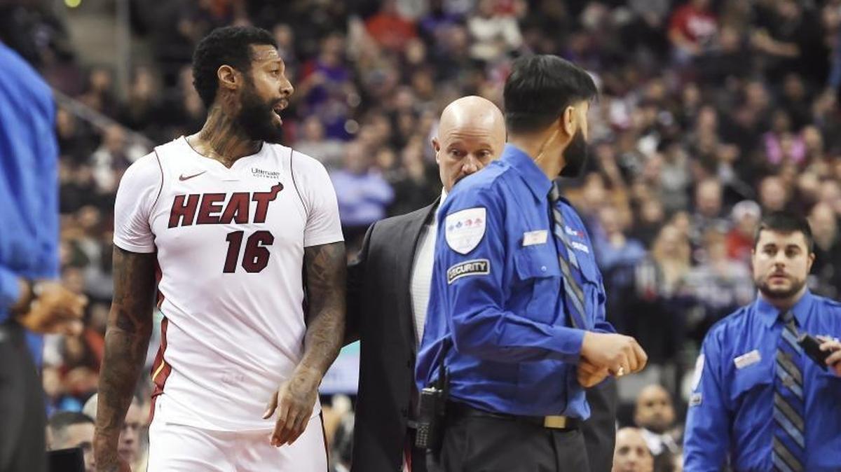 Miami Heat forward James Johnson served a one-game suspension this week after being ejected from a game Tuesday in Toronto after an altercation with forward Serge Ibaka. Johnson returned to action on Sunday and was in the starting lineup.