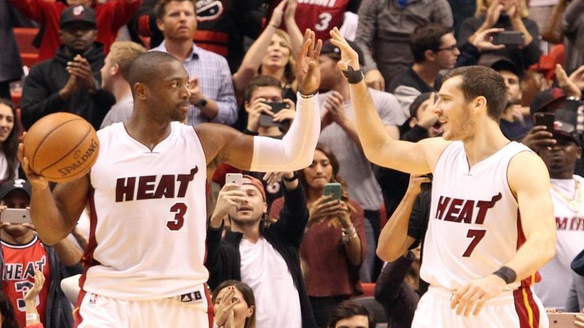 TNT’s Kenny Smith calls Dwyane Wade, left, and Goran Dragic the NBA’s third-best backcourt.