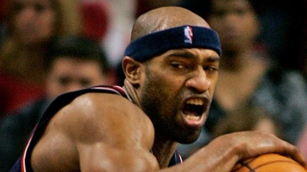 The New Jersey Nets and the Miami Heat at the AmericanAirlines Arena. The Nets Vince Carter, left, scored 51 points against the Heat on Dec. 23, 2005. At right is Heat's Gary Payton.