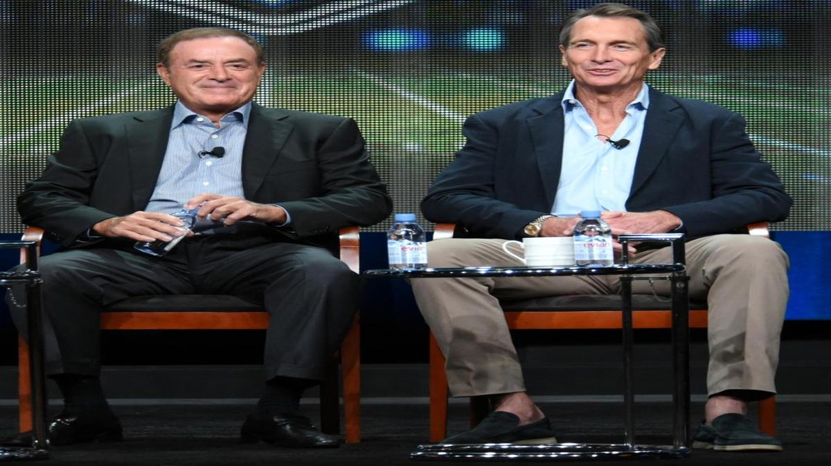 
Al Michaels, left, and Cris Collinsworth are back as NBC’s announcing team for NFL games. 
