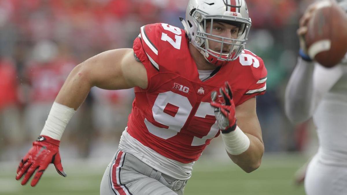 Ohio State’s Joey Bosa pictured in a game last season against Northern Illinois.